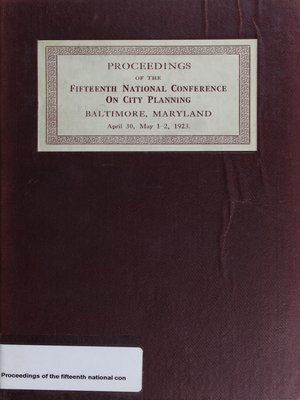 cover image of Proceedings of the Fifteenth National Conference on City Planning